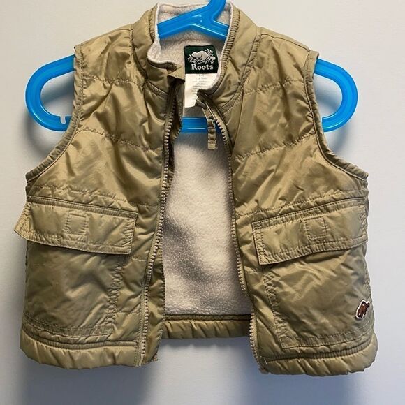 Roots Size 12-18 Months Tan Vest - Picture 1 of 4